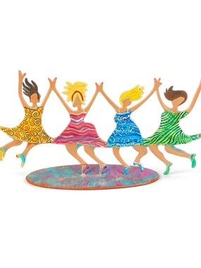 Robert Shields signed metal art. The wild sisters.